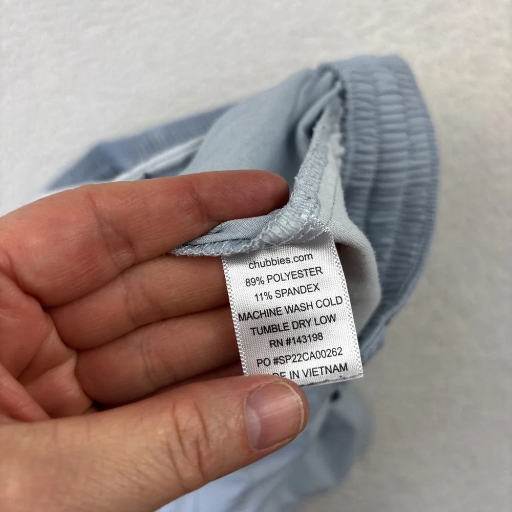 CHUBBIES 'Everywear Performance Shorts' Mens Large Blue Gray 6